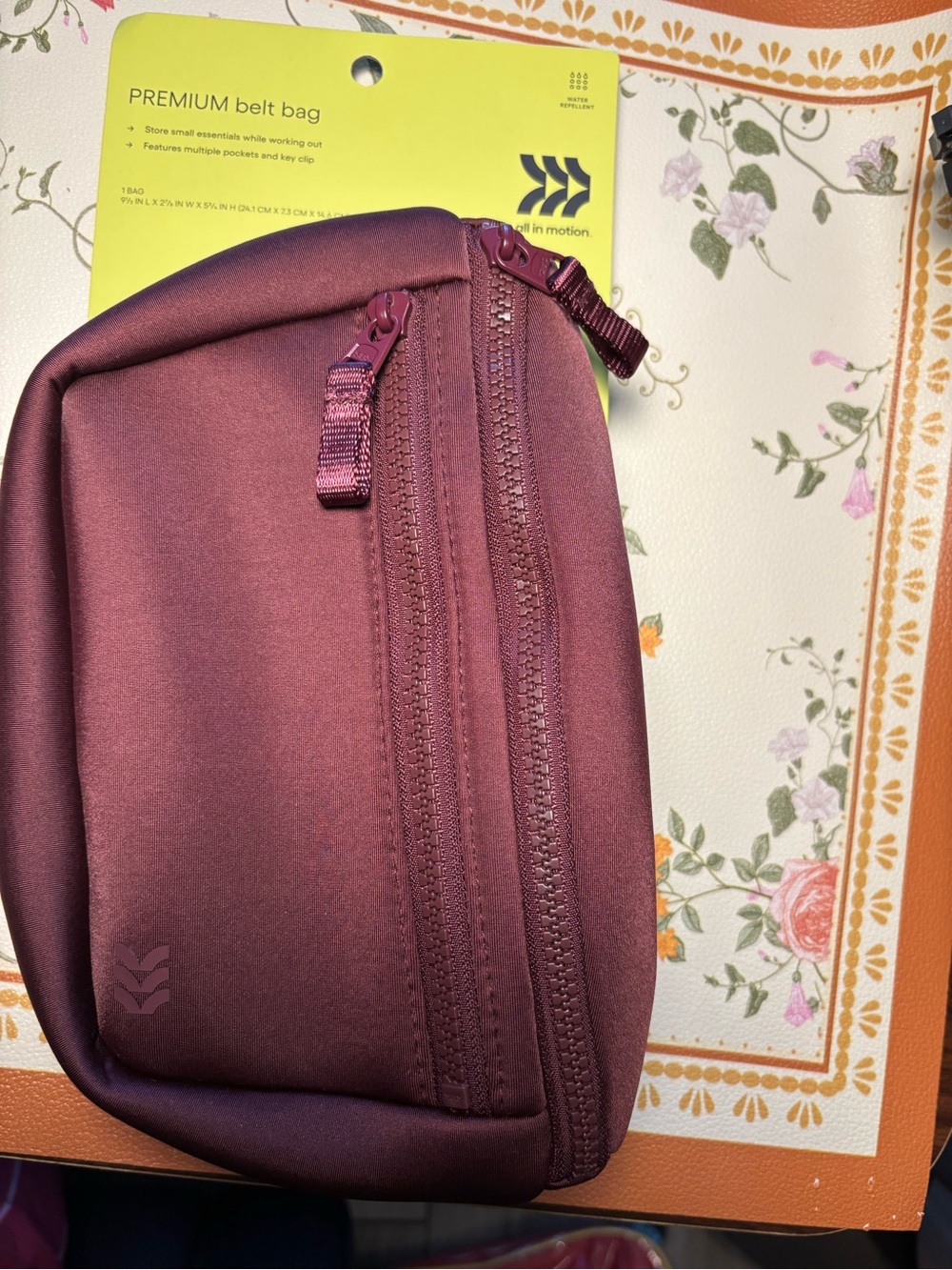 all in motion Plum Crossbody Belt Bag